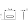Панель смыва VITRA ROOT ROUND Золото матовое 740-2225